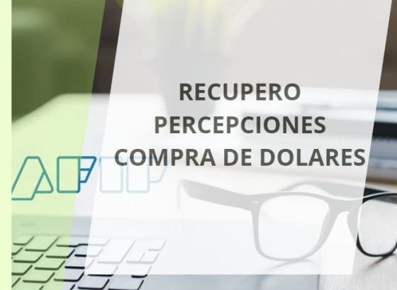 RECUPERO DEL IMPUESTO PRECIBIDO POR COMPRA EN USD | ESTA HABILITADO EL MODULO EN WEB AFIP PARA SOLICITAR EL REINTEGRO POR LOS PAGOS EN DOLARES